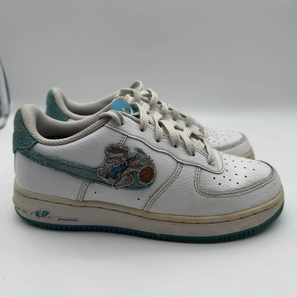 Nike Air Force 1 Low Bugs Bunny Space Jam White Blue Youth 5Y DM3353-100